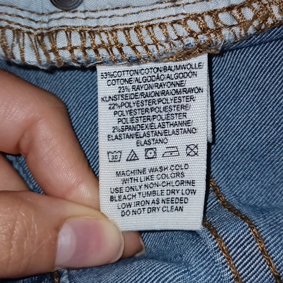 Free People Womens Skinny Jeans Dark Wash Distressed Stretch Size 27 - Picture 4 of 8